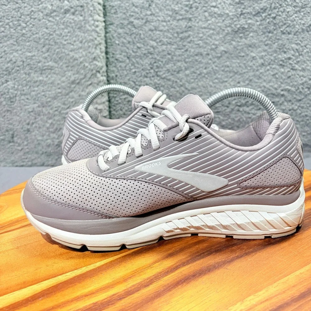 Brooks Addiction Walker 2 Grey White Walking Shoes 1203081D094 Womens 8.5 Wide D